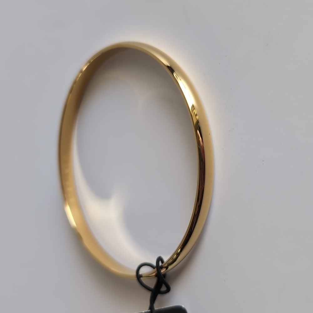 Wantable 18k Gold Plated with Steel Bracelet Bangle Cuff- Loved Bangle in Gold